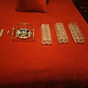 ceiling light fixure with crystal balls (hardwired)